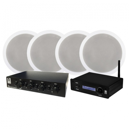 System One A50BT med 2 par IC820 + SC4B högtalarväxel i gruppen Nyheter hos BRL Electronics (SETA50PKT19)