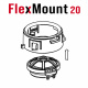 Helix Compose CFMK20 TES.2 FlexMount till Tesla